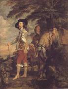 Anthony Van Dyck Portrait of charles i hunting (mk03) oil on canvas